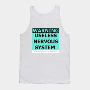 Dysautonomia Warning Sign Tank Top